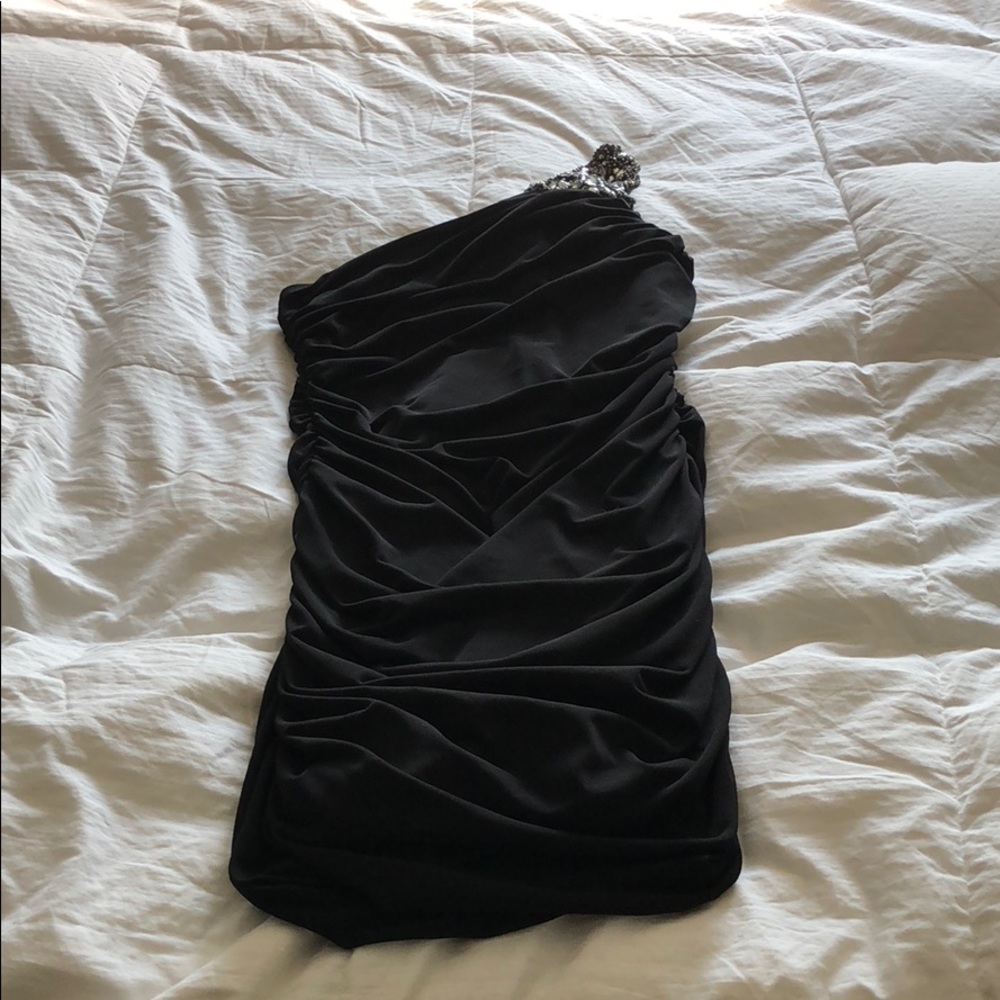 Black cocktail dress